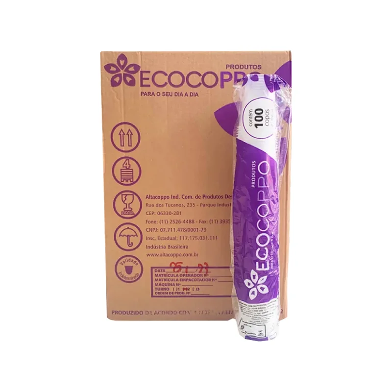 COPO 300 ML TRANSP. PP ABNT 2000 UN ECOCOPPO