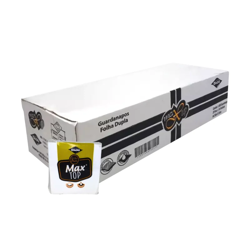 GUARDANAPO 22 CM X 23 CM FL DUPLA COM 20 PCT X 50 FL MAX TOP