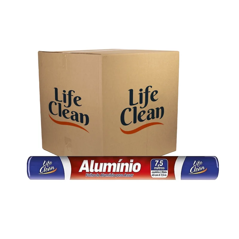 PAPEL ALUMINIO 30 CM X 7,5 M 25 UN