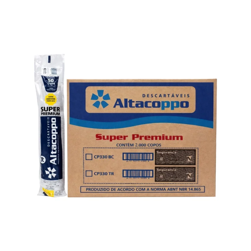 COPO 300 ML TRANSP. PP ABNT 2000 UN ALTACOPPO