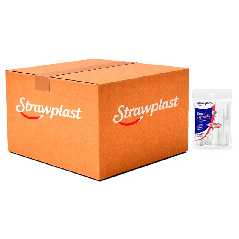 FACA REFEICAO CRISTAL 1000 UN STRAWPLAST