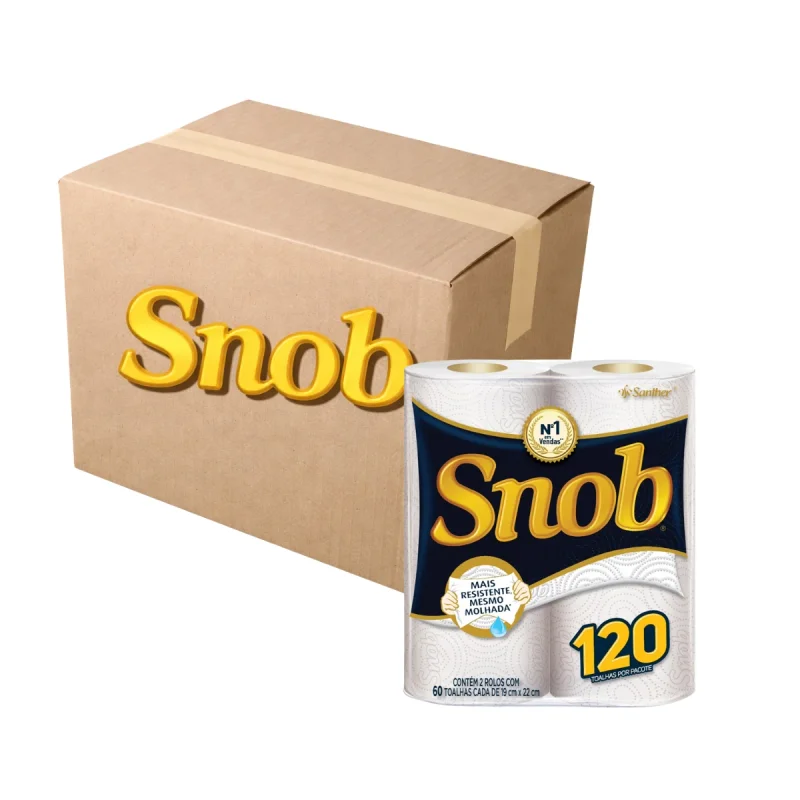 TOALHA PAPEL COZINHA BRANCO 12 PCT X 2 RL SNOB