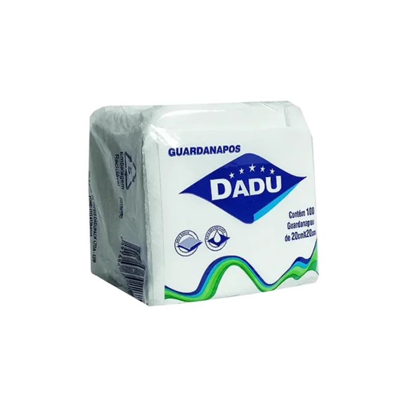 GUARDANAPO 20 CM X 20 CM COM 01 PCT X 100 FL DADU.