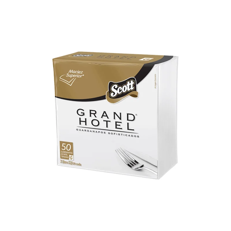 GUARDANAPO 31,8 CM X 32,8 CM FL DUPLA 50 FL GRAND HOTEL