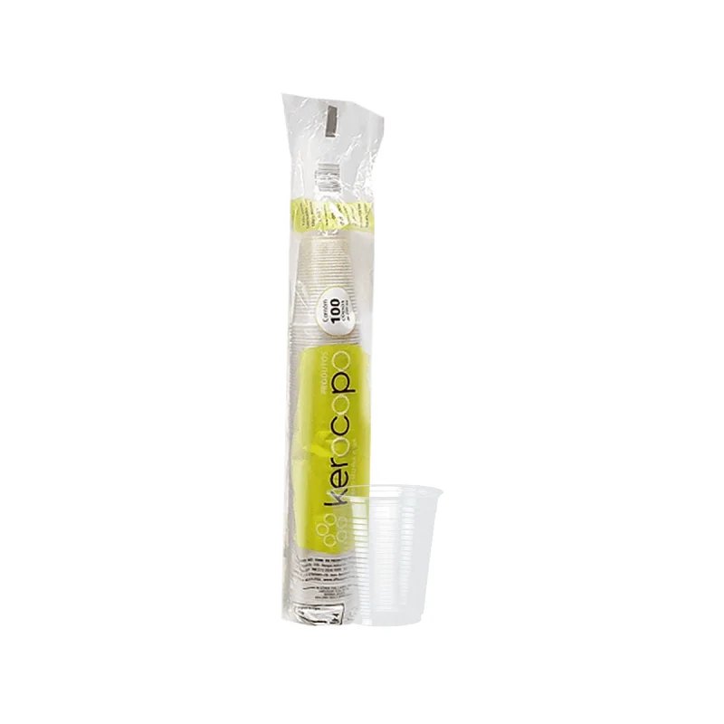COPO 200 ML TRANSP. PS 100 UN KEROCOPO.