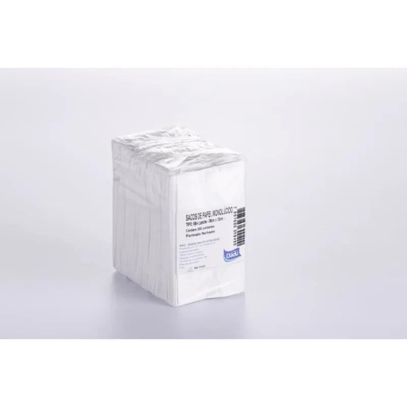 SACO PARA LANCHE MINI MONO COM 500 UN DADU