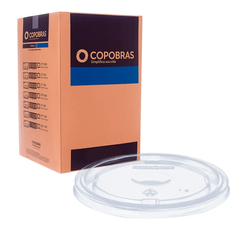 TAMPA 120 ML PLAST TRANSP PP 50 UN TCT-120 COPOBRAS