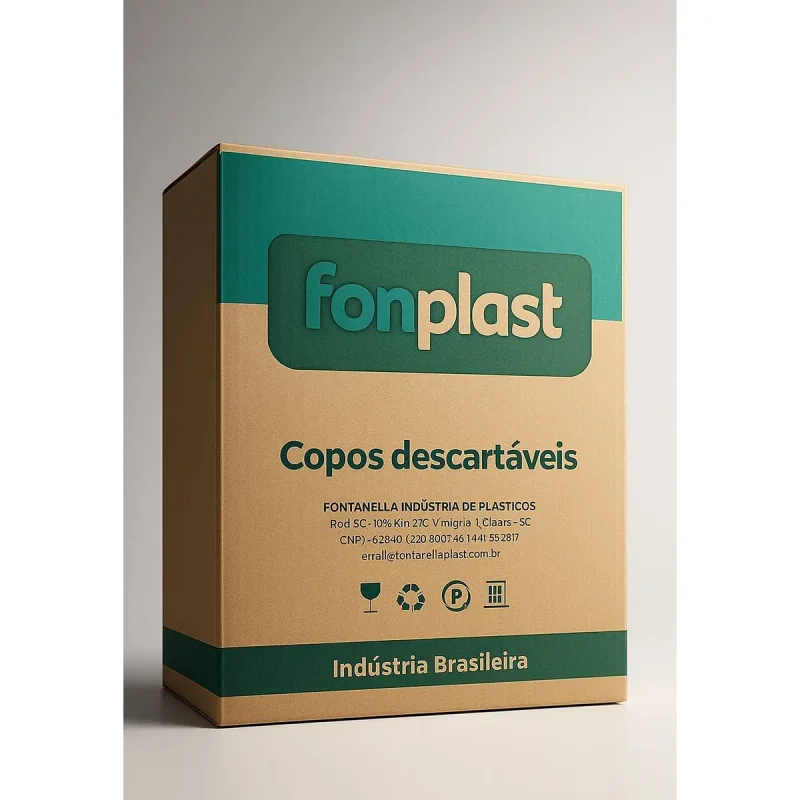 COPO 180 ML BRANCO PS ABNT 2500 UN FONPLAST