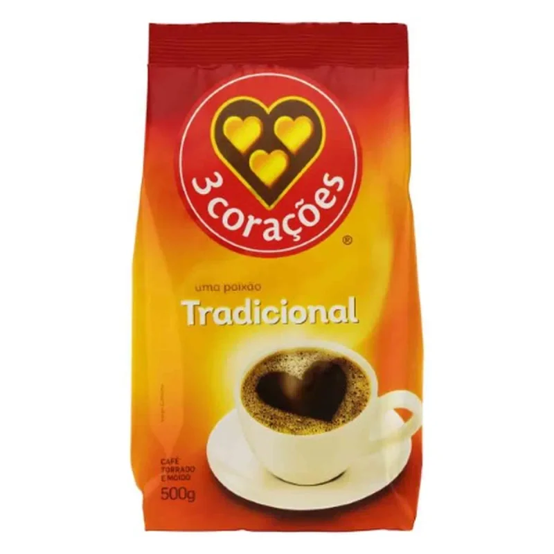 CAFE ALMOFADA 500 GR TRADICIONAL 3 CORACOES