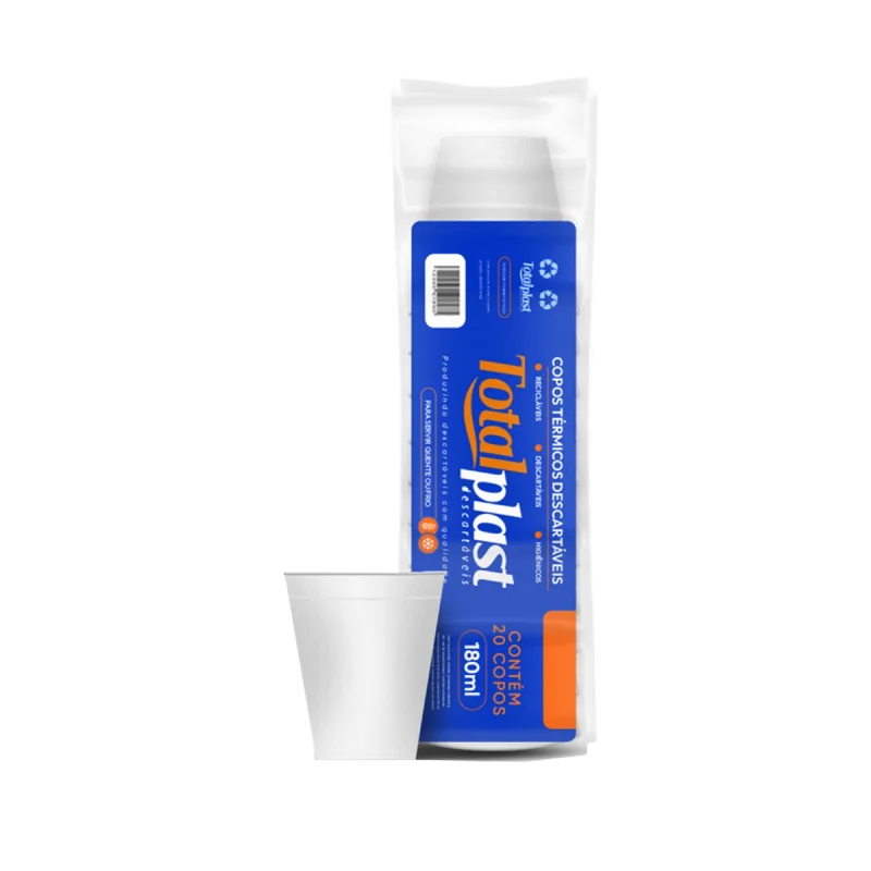 COPO 180 ML TERMICO EPS 01 PCT X 20 UN TOTALPLAST.