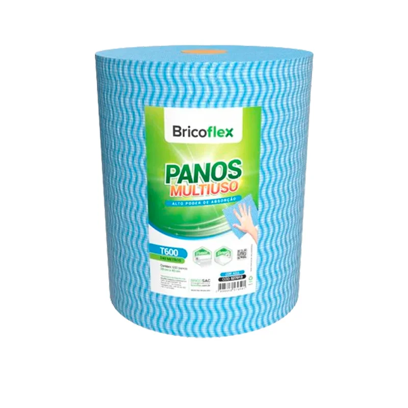PANO ROLO 300 M X 28 CM AZUL M600 BRICOFLEX