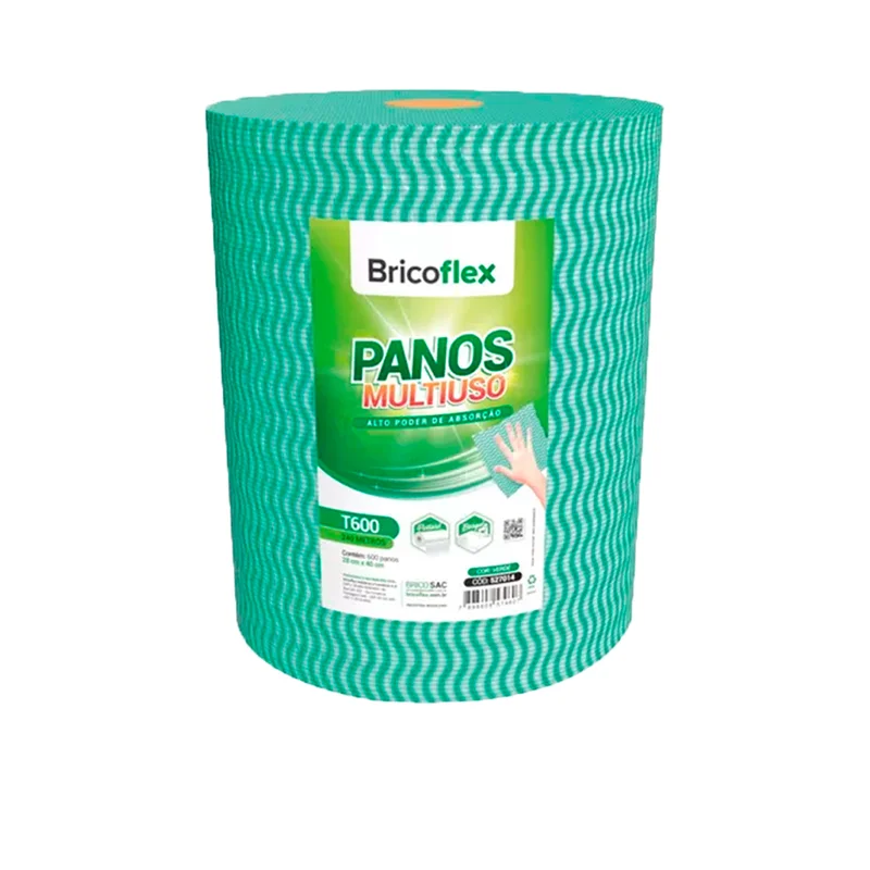 PANO ROLO 240 M X 28 CM VERDE T600 BRICOFLEX