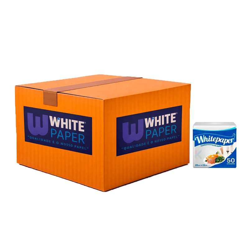 GUARDANAPO 20 CM X 22 CM COM 100 PCT X 50 FL WHITEPAPER