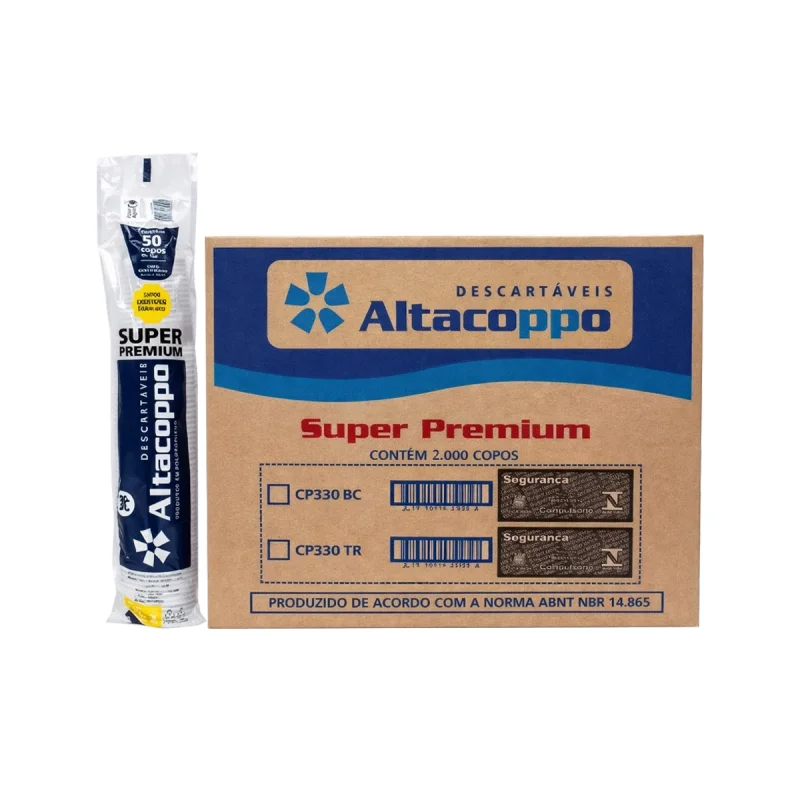COPO 300 ML BRANCO PP ABNT 2000 UN ALTACOPPO
