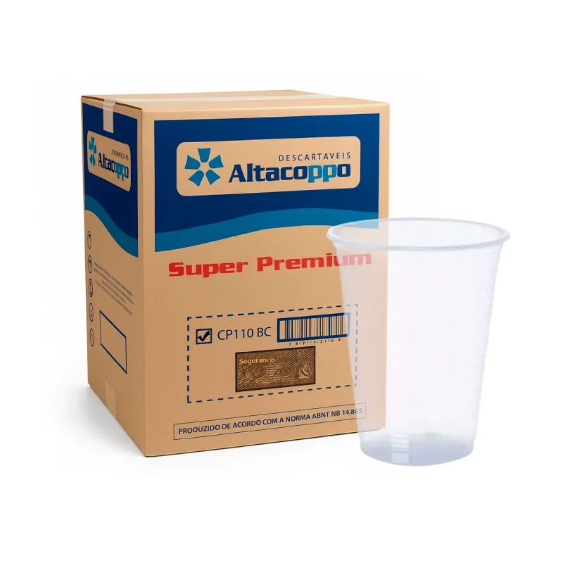 COPO 180 ML TRANSP. PP ABNT 25 PCT X 100 UN ALTACOPPO