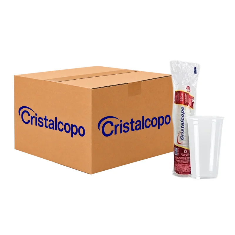 COPO 440 ML TRANSP. PP 1000 UN CRISTALCOPO