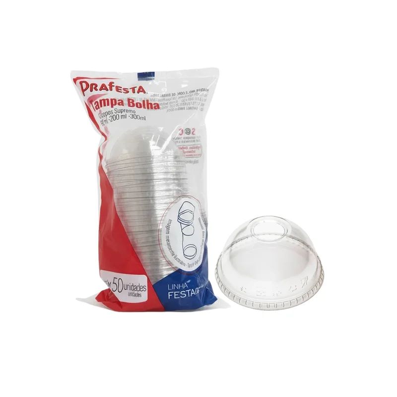 TAMPA BOLHA 440 ML COM FURO 20 PCT X 50 UN TB92TRF CRISTAL