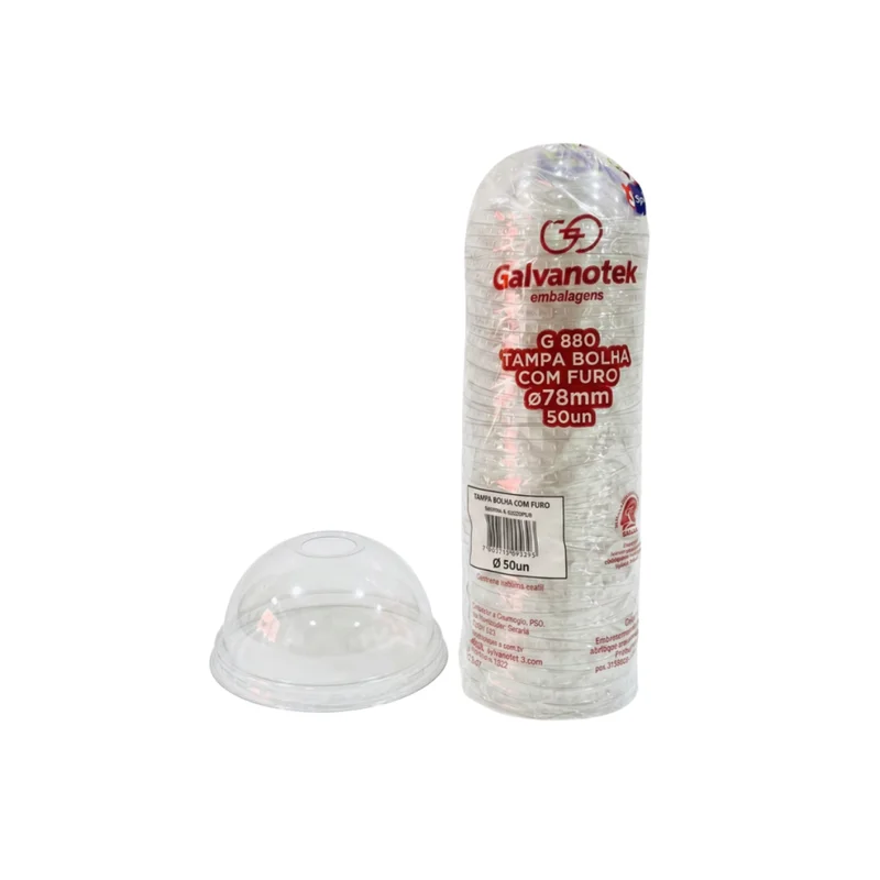 TAMPA BOLHA 300 ML COM FURO 20 PCT X 50 UN TPPB79TRF CRISTAL