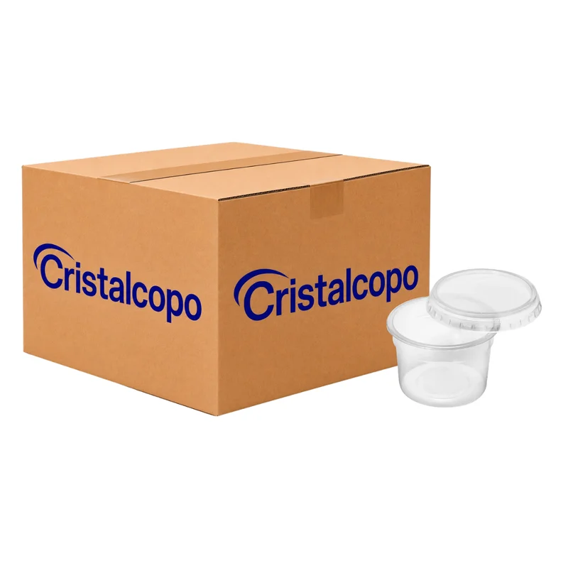 KIT POTE TAMPA REDONDO 1000 ML 6 PCT X 25 UN CRISTALCOPO