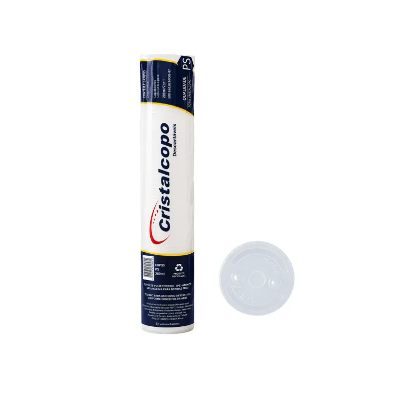TAMPA 300 ML SEM FURO 50 UN TPP79TR CRISTALCOPO