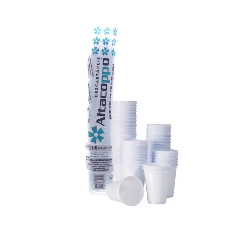 COPO 300 ML BRANCO PP ABNT 100 UN ALTACOPPO