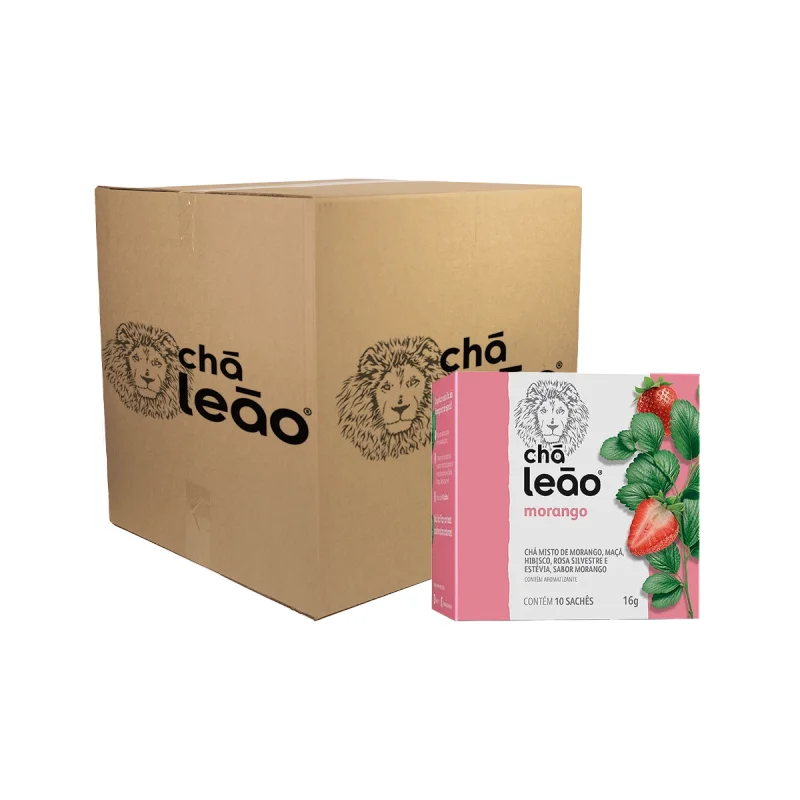 CHA MORANGO SACHET 10 UN X 10 CX LEAO