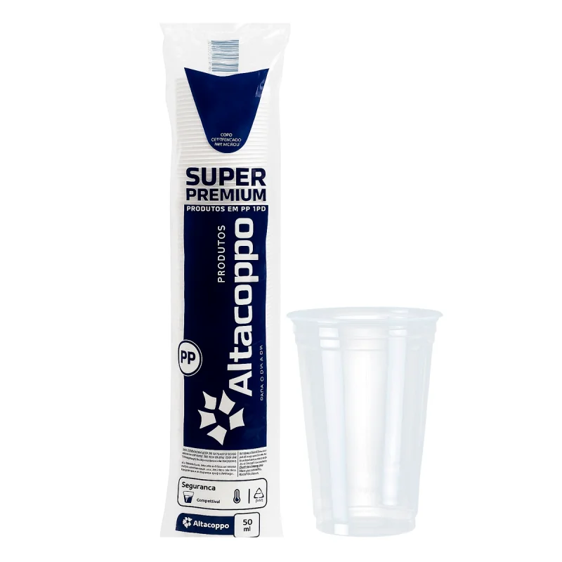 COPO 330 ML TRANSP. PP ABNT 01 PCT X 50 UN