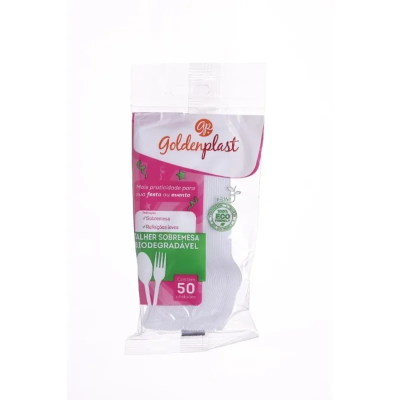 GARFO SOBREMESA BIODEGRADAVEL 01 PCT X 50 UN BC GOLDENPLAST