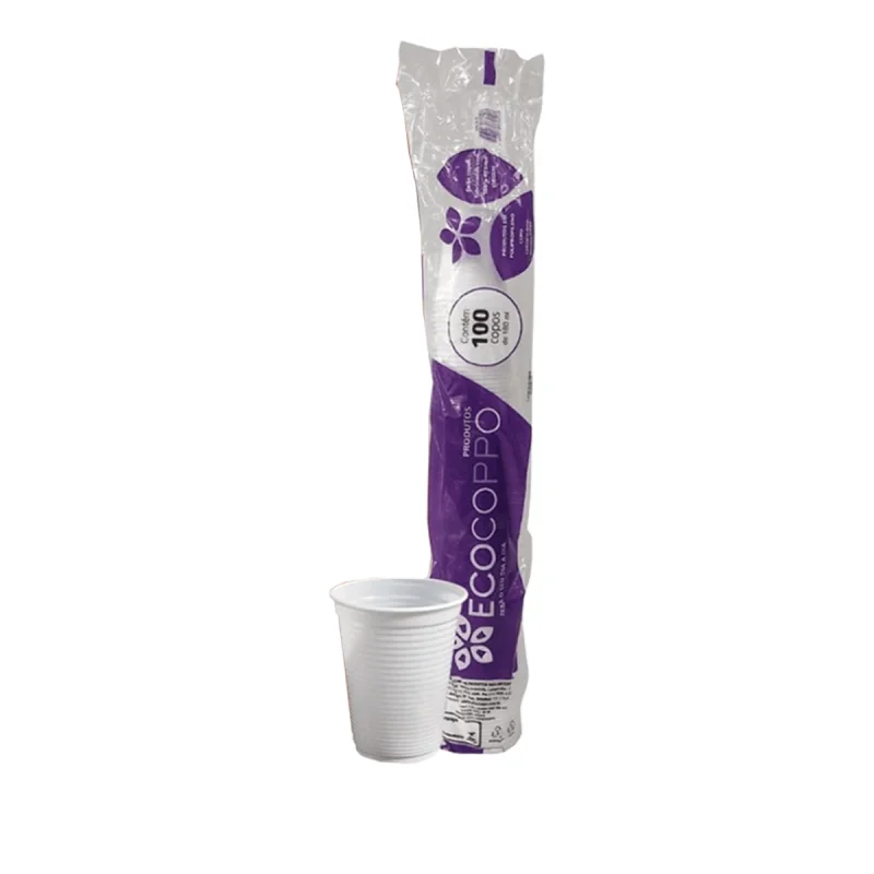 COPO 300 ML BRANCO PP ABNT 100 UN ECOCOPPO.