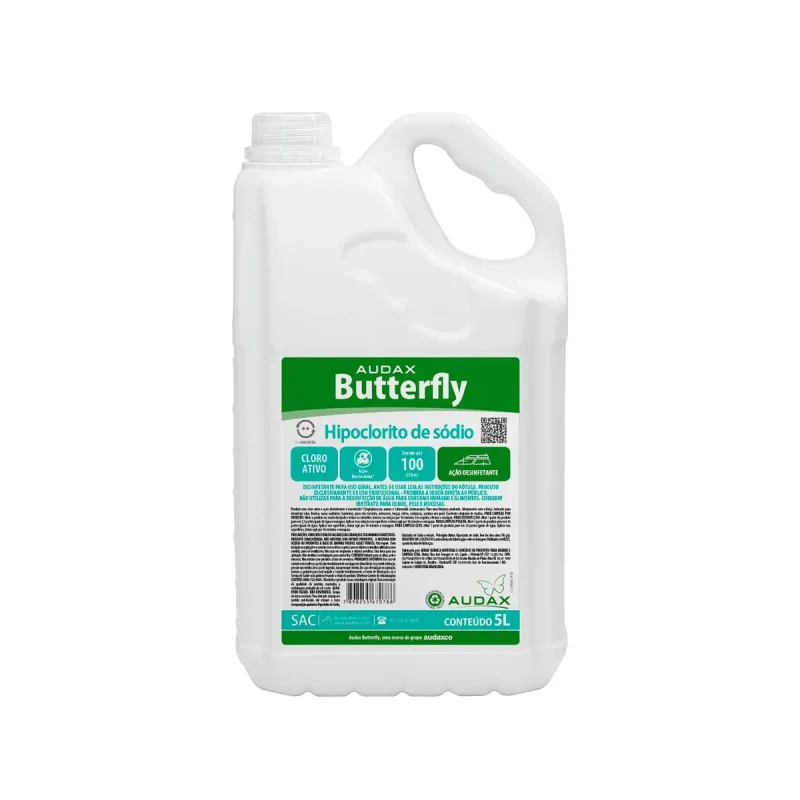 HIPOCLORITO DE SODIO 5 L BUTTERFLY AUDAX