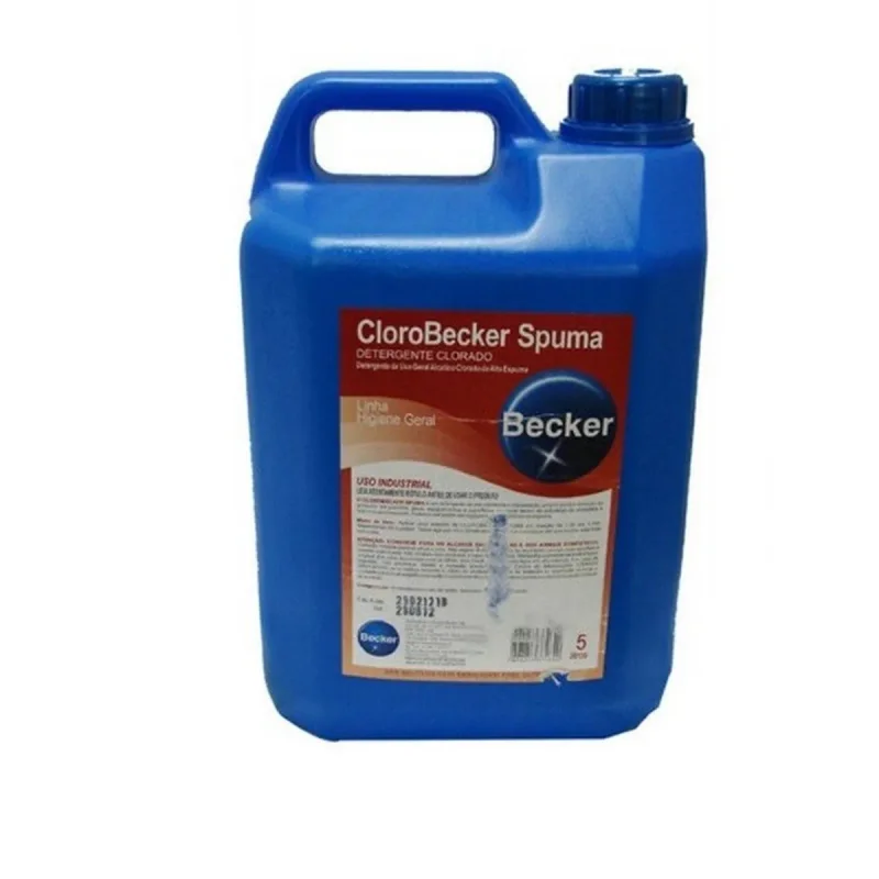 DETERGENTE E DESINFETANTE CLORO SPUMA 5 L 2068 BECKER
