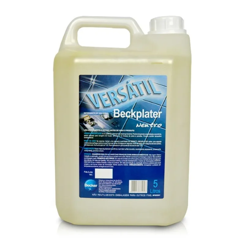 DETERGENTE NEUTRO 4 UN X 5 L VERSATIL BECKPLATER 1933 BECKER