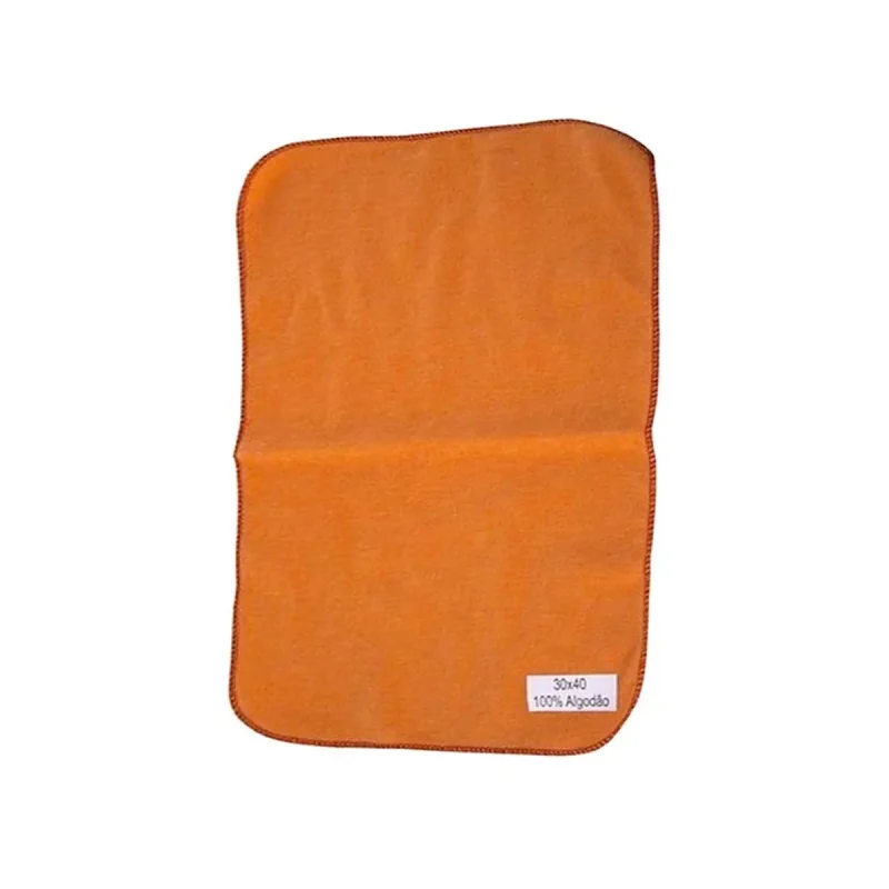 FLANELA 28 CM X 38 CM UNITARIA LARANJA SAGA