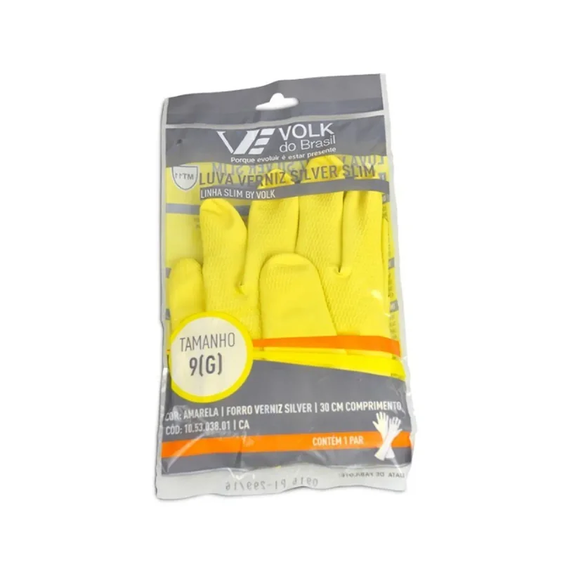 LUVA SILVER SLIM G AMARELA CA 37277 VOLK