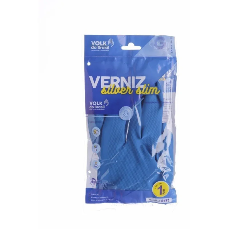 LUVA SILVER SLIM G AZUL CA 37277 VOLK