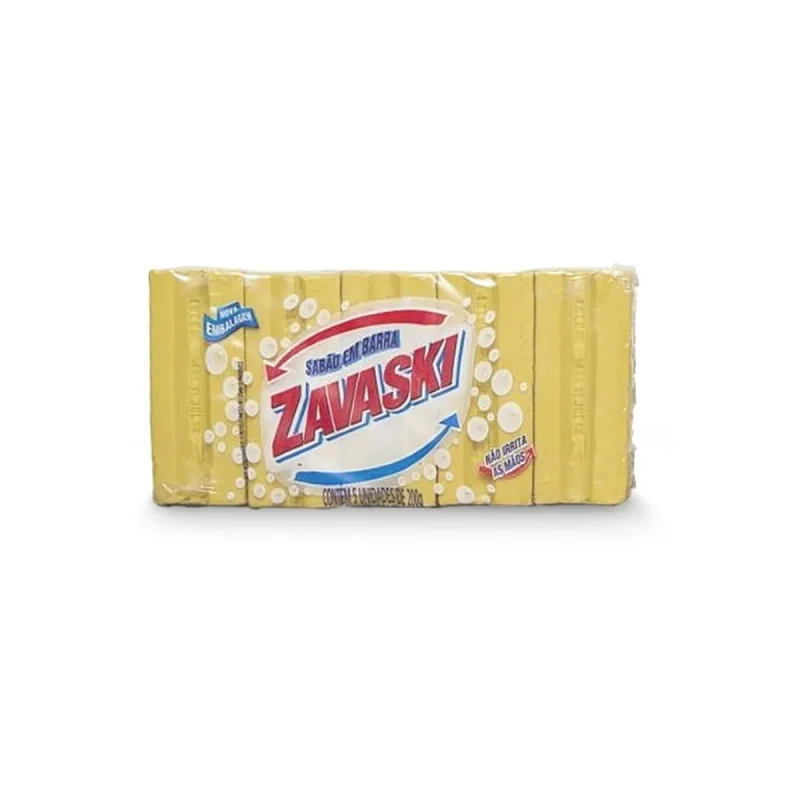 SABAO EM PEDRA 5 UN X 200 GR GLICERINADO ZAVASKI