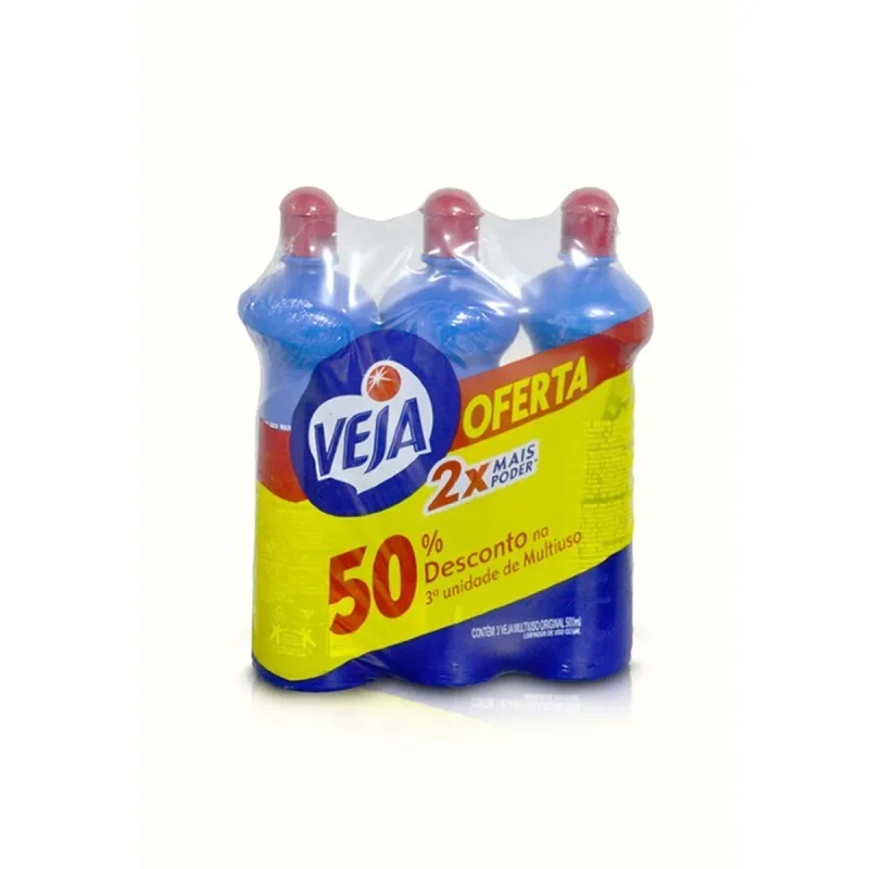 LIMPADOR MULTIUSO 500 ML X 3 UN GOLD VEJA PROMO