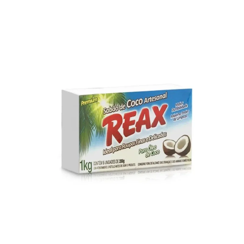 SABAO EM PEDRA 5 UN X 200 GR COCO REAX