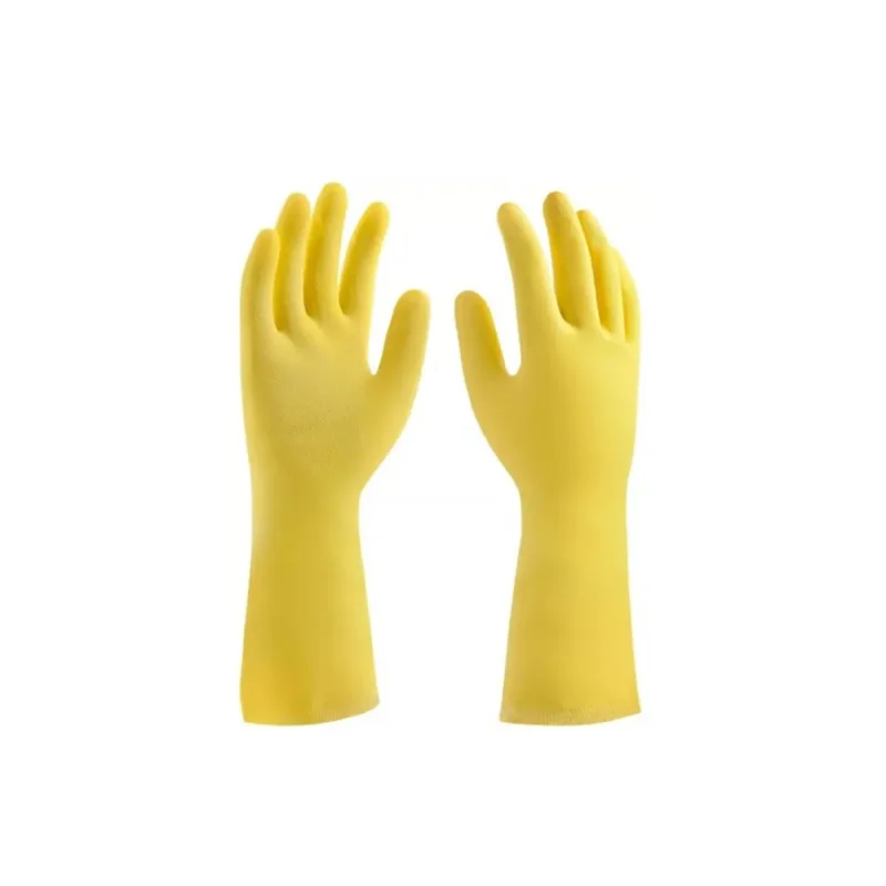 LUVA STANDARD M AMARELA LATEX CA 1494 SANRO