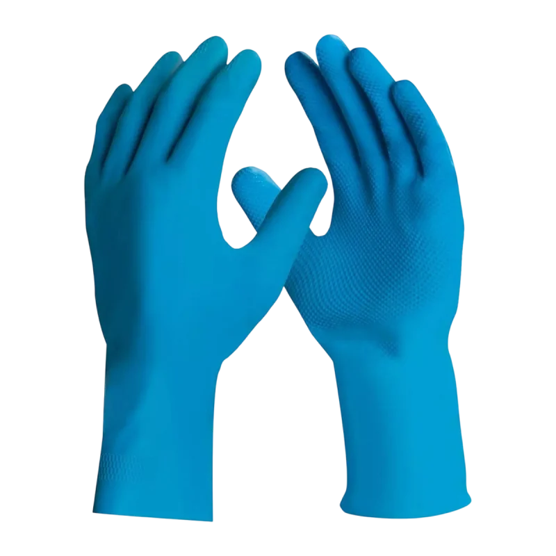LUVA LATEX SILVER GRIP D.A 360 M AZUL DANNY