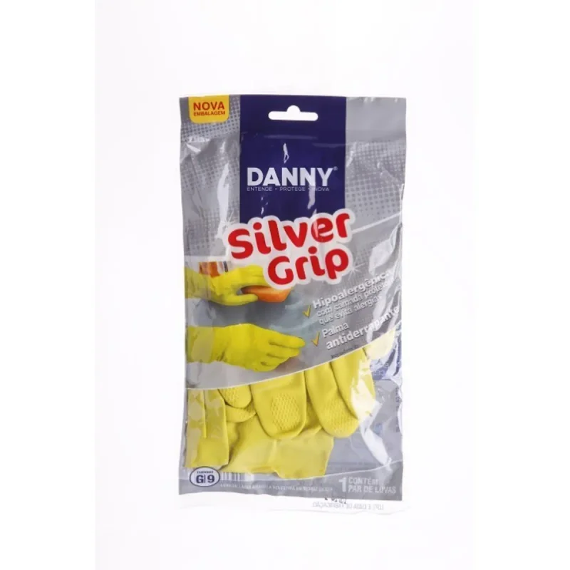 LUVA SILVER GRIP D.A 360 AMARELA G DANNY