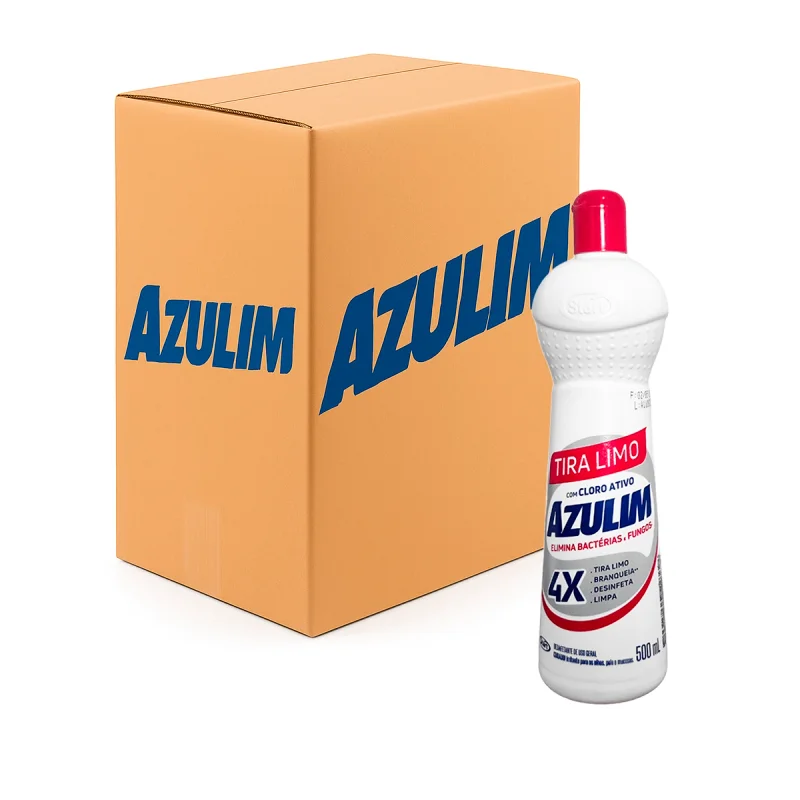 LIMPADOR TIRA LIMO CLORO ATIVO 12 UN X 500 ML AZULIM