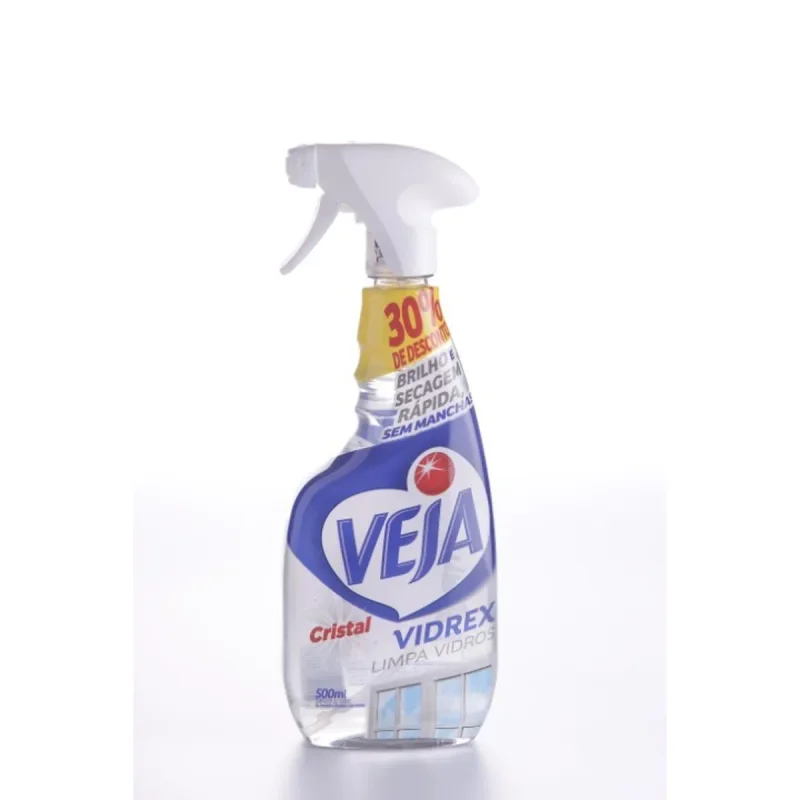 LIMPADOR VIDRO APARELHO 500 ML VIDREX CRISTAL PROMO VEJA
