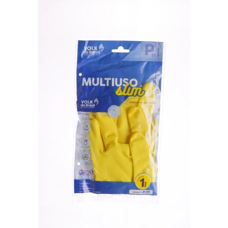 LUVA MULTIUSO P AMARELA LATEX C.A 38310 SLIM VOLK