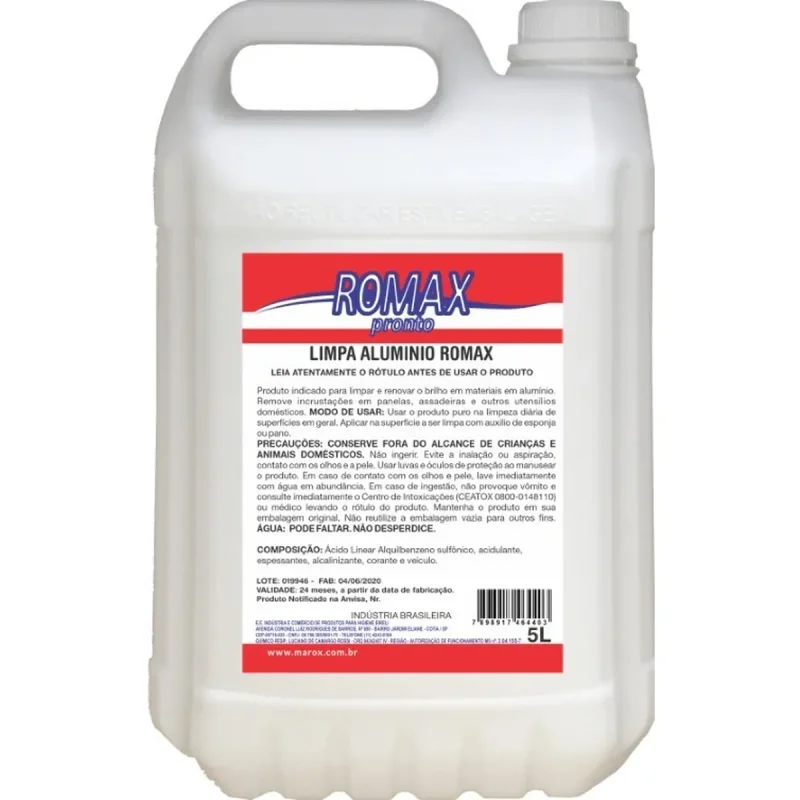 LIMPA ALUMINIO 5 L ROMAX
