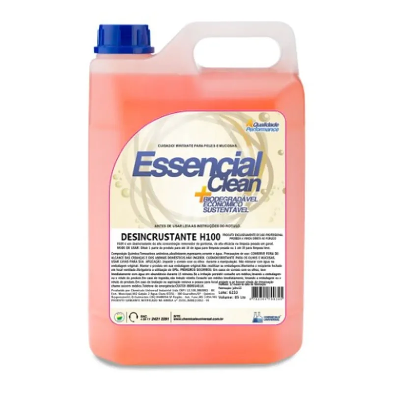 DESINCRUSTANTE ALCALINO 5 L BIODEGRADAVEL H100 ESSENCIAL