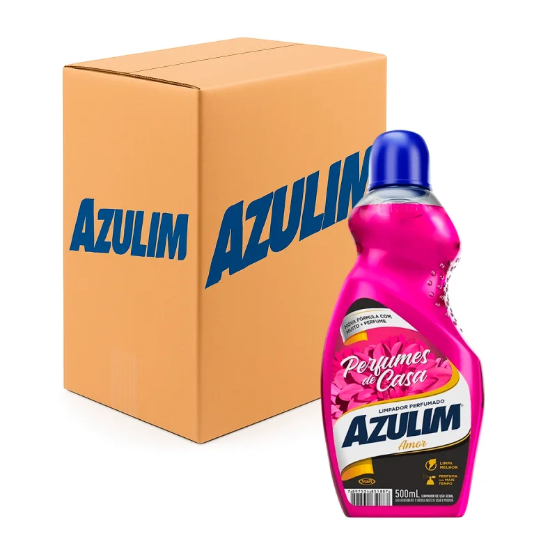 LIMPADOR PERFUMADO AMOR 12 UN X 500 ML AZULIM