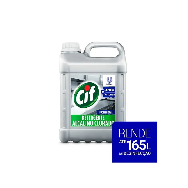 DETERGENTE CLORADO ALCALINO 5 L SEM FRAGRANCIA CIF