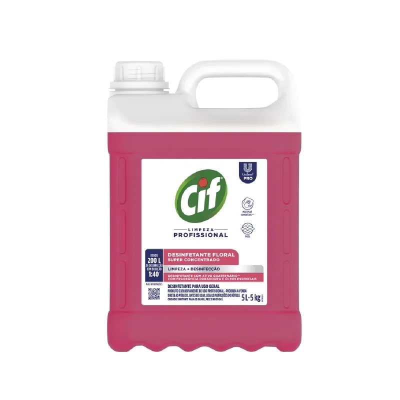 DESINFETANTE FLORAL SUPER CONCENTRADO 5 L CIF