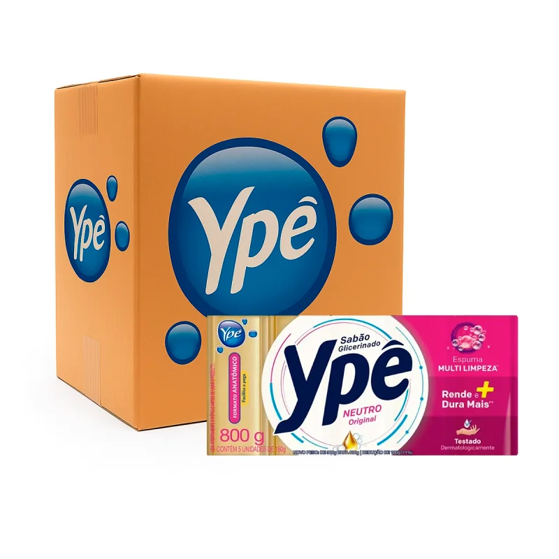 SABAO EM PEDRA 24 PCT X 5 UN X 160 GR GLICERINADO YPE